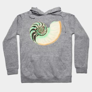 Whitish nautilus shell Hoodie